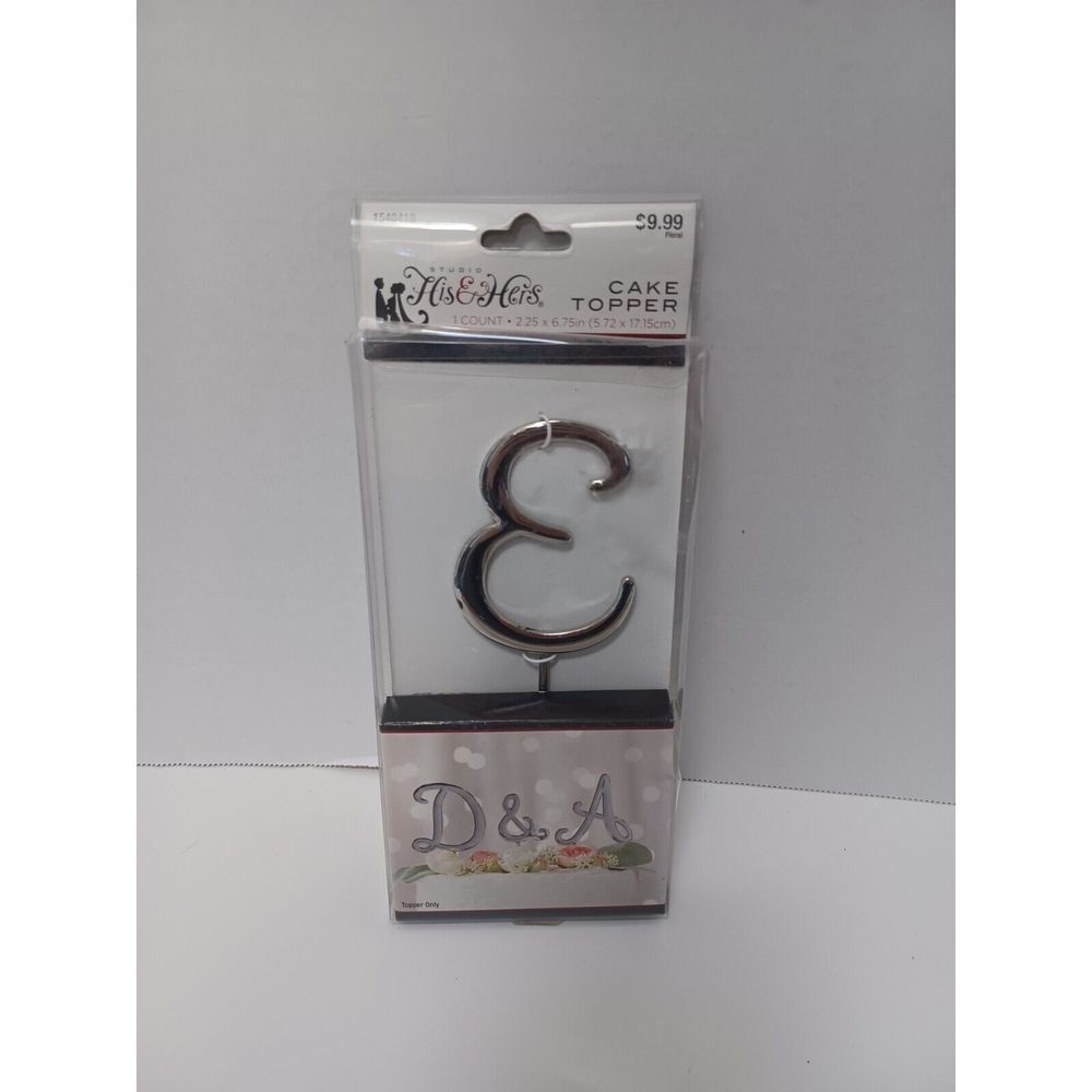 NEW His‎ & Hers Cake Topper E 2.25 x 6.75 in